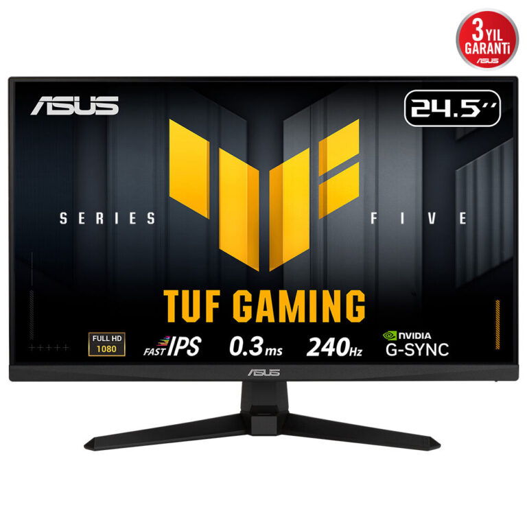 24.5" Asus TUF GAMING VG259QM5A 0.3Ms 240Hz IPS DP HDMI MM Vesa Monitör - VG259QM5A
