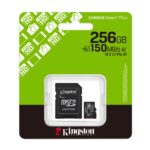 KINGSTON 256GB Canvas Select Plus Gen3 MicroSDXC UHS-I 150MB/S CL10 Card + Adapt - SDCS3/256GB